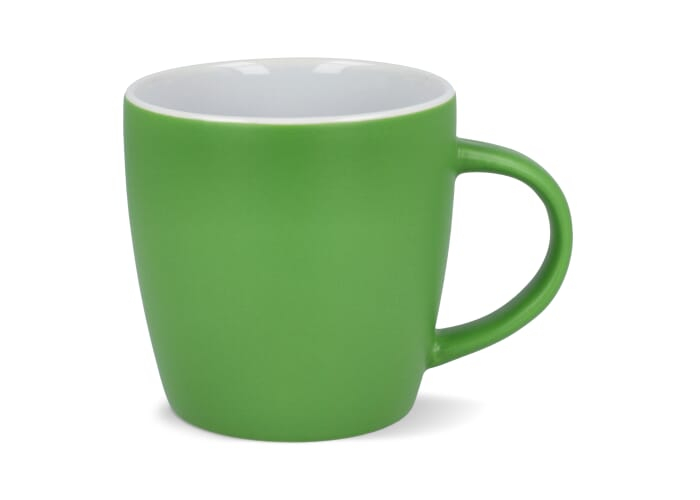 Mug en verre promotionnel 180 ml avec anse Vardez Vert Clair